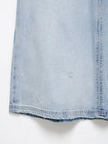  MQTIME  -  Vintage Women's Denim Halter Dress Sleeveless Perforated V-Neck Long Summer Dress for Ladies Holiday Fashion
