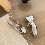 MQTIME  -  New Spring Autumn Women Mary Jane Shoes Fashion Butterfly-knot Shoes Casual Low Heel Dress Street Style Shoes