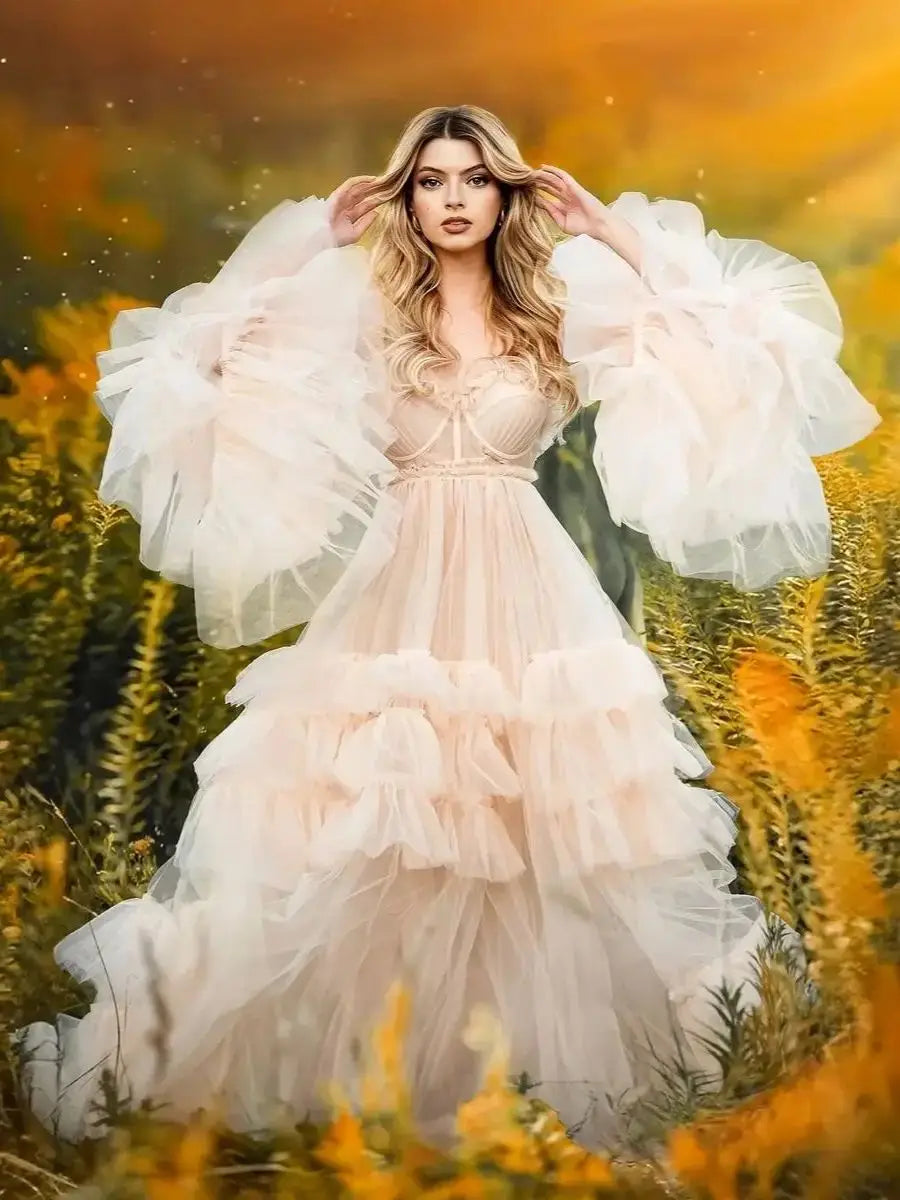 boho maternity dresses for photoshoot MQTIME