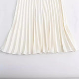  MQTIME  -  Women's Pleated Skirt High Waist Mini Skirt Women's Fashion Belt Short Skirt Casual Elegant Women's Skirt Summer