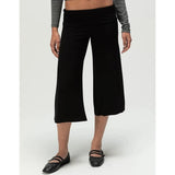 MQTIME  -  Women's Y2k Fold Over Loungewear Capris Wide Leg Cropped Flowy Gaucho Pants Comfy Casual Yoga Coluttes Pajama Bottoms