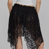 MQTIME  -  Spring/summer Women's Y2k Lace Skirt Lace Pleated Women's Skirt