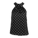 MQTIME  -  Polka Dot Sleeveless Backless Women Halter Top for Spring Summer Y2K Sexy High Street Hotgirl Slim Tops Fashion Party Vests