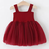 MQTIME  -  Summer Girls Boutique Clothes Korean Fashion Big Bow Sleeveless Mesh Princess Party Luxury Toddler Dress Baby Dresses B026