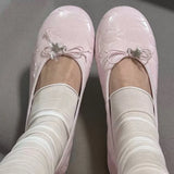 MQTIME  -  New Trendy Star Pattern Ballet Flats for Women Versatile Soft Casual Flat Shoes Light Comfort Suitable for Daily Footwear