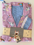 MQTIME  -  Floral Print Cotton Pajamas Long Sve Women's Home Clothes Set Spring Autumn Large Size Sweet Sle Spwear Ensemble