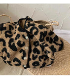 MQTIME  -  Toddler Girls Lamb Woolen Coat New Winter Leopard Single Button Closure Kids Girls Warm Jacket Round Neck Little Girls Parkas