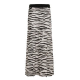  MQTIME  -  Spring and Summer Women's Clothing High Waist Hip Wrap One-step Skirt Zebra Print Split Skirt