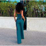 MQTIME  -  Sexy Knit Halter Top Pant Sets Women Asymmetric Backless Sleeveless Crop Vests Wide Leg Pants 2025 Summer Lady Holiday Outfits