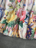 MQTIME  -  Summer New Holiday Beach Dress Women Notched Collar Sleeveless Single Breasted Floral Print Belt Long Boho Female Party Vestido