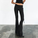 MQTIME  -  Casual Sexy Sweatpants Yoga Pant Women Summer Classic Bandage Simple Stretch Trend Streetwear Long Thin Trousers Bottoms