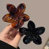 MQTIME  -  Fashion Princess Flower Hair Claw Korean Large Hair Clip Crab Clamp Vintage Women Ponytail Shark Clip Headdress Hair Accessories