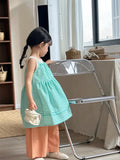 MQTIME  -  New Summer Baby Girls Plaid Dress Korean Style Toddlers Kids Suspenders Dresses Kids Clothes