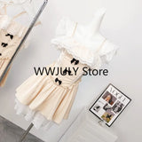 MQTIME  -  2024 Summer Elegant Princess Lace Dress Womna Party Sleeveless Y2k Mini Dress Holiday Sweet One Piece Dress Korean Fashion Chic