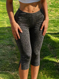 MQTIME  -  New Women's Y2K Street Style Black Slim-fit Cropped Pants
