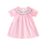 MQTIME  -  Adorable Infant Girl Halloween Costume Cute Pumpkin Witch Embroidery Long Sleeve Dress for Autumn Celebration
