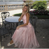 MQTIME  -  Elegant Dresses Date Modest Sweet Romantic V-neck Summer Charming French Stylish Feminine Trendy Women Party Evening Gown