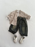  MQTIME  -  Autumn New Children Denim Trousers Fashion Girls Casual Pants Boys Vintage Versatile Jeans Kids Harem Pants Baby Clothes