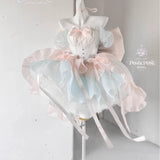 MQTIME  -  Handmade High Quality French Sweet Lolita Princess Puffy Cake Dress Mini Birthday Party Wedding Dresses Photography Clothing