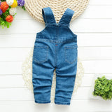 MQTIME  -  Children Kids Baby Boys Denim Pants Infants Girls Overalls Clothing Jumpsuits Jeans for 1-4 Years