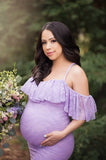  MQTIME  -  Ruffles Lace Maternity Dresses For Photo Shoot Shoulderless Fancy Pregnancy Dress Long Pregnant Women Maxi Gown Photography Prop
