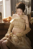 MQTIME  -  Women Photography Props Maternity Dresses Vintage Pregnancy Greece Retro French Dress Studio Photo Shoot Photo Clothes