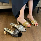 MQTIME  -  High Heels Sexy Ladies Ladies Dress Shoes Italian Women Shoes Decorated with Rhineston Plus Size Women Shoes 42 Heels Women