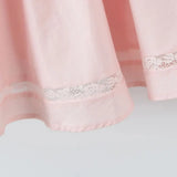 MQTIME  -  Sexy Pink 3D Bow Strap Tank Dress Women Slim Low Waist Spliced Lace Pleated Hem Ball Gown Sling Dresses Short Party Robe