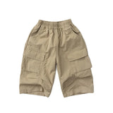 MQTIME  -  Spring New Children Cargo Pants Solid Baby Casual Pocket Pants Boys Girls Loose Trousers Fashion Kids Clothes
