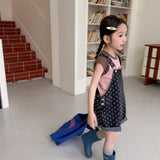  MQTIME  -  New Summer Toddlers Kids Denim Jumpsuits Polka Dot Printed Children Shorts Baby Girls Suspenders Overalls