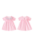 MQTIME  -  Adorable Infant Girl Halloween Costume Cute Pumpkin Witch Embroidery Long Sleeve Dress for Autumn Celebration