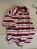 MQTIME  -  Summer New Children Loose Striped T Shirts Cotton Boys Girls Bottoming Shirts Toddler Long Sleeve Casual Tops Kids Clothes