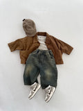  MQTIME  -  Autumn New Children Denim Trousers Fashion Girls Casual Pants Boys Vintage Versatile Jeans Kids Harem Pants Baby Clothes