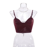 MQTIME  -  Fall New Sexy Tank Top for Women Streetwear Product Irregular Back Strap PU Leather Chest Strap Solid Color Slim Fit Vest