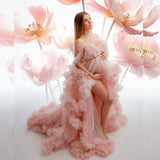 MQTIME  -  Maternity Dresses Photoshoot Pregnancy  vestidos para embarazadas baby shower