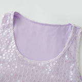  MQTIME  -  New Women Sparkle Sequin Skirt Sets Sleeveless Tank Top with Mini Skirts 2 Piece Set for Party Club Summer Sexy Streetwear