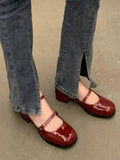 MQTIME  -  French Elegant Medium Heel Women's Shoes Non-slip Casual Fashion Sandals Ladies Summer Mary Janes Design Slim Sandals Chic