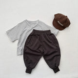 MQTIME  -  Autumn New Children Sweat Pants Cotton Boys Casual Pants Baby Harem Pants Solid Girls Loose Trousers Kids Clothes