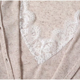  MQTIME  -  Solid Cotton Knitted Cardigan Spring V-Neck Single Breasted Preppy Style Long Sleeve Sweater Women Vintage Cute Y2k Tops