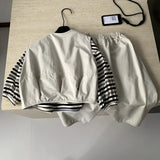  MQTIME  -  Set Spring and Summer New Childrens Clothing Korean Style Boys and Girls Vest Striped T-shirt Turnips Pants Three Sets