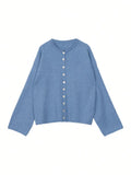  MQTIME  -  Autumn/Winter New Casual Versatile Solid Color Gentle Knitted Sweater Jacket for Women
