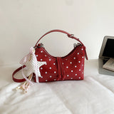  MQTIME  -  Cute Polka Dot Small Shoulder Bag Ladies Short Handle Casual Daily Underarm Purse Women Crossbody Bags Female Handbags