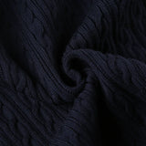 MQTIME  -  American Simple Color Contrast Letter Embroidery V-neck Slim Fitting Fried Dough Twists Sweater Spicy Girl Retro College Top