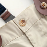 MQTIME  -  2pcs Baby Boys Dress Clothes Toddler Gentleman Outift Long Sleeve Shirt Children Strappy Pants Kid Brouse Formal Girls Fall Suit