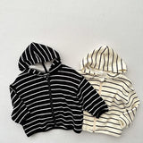 MQTIME  -  Autumn New Children Long Sleeve Coat Boys Zipper Jacket Baby Hooded Tops Girls Casual Sweatshirt Cardigan Kids Clothes