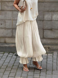  MQTIME  -  Fashion Micro Perspective Cotton Legged Pants New Spring And Summer Women Elegant Loose Soft Cool Commuting Beach Balloon Pants