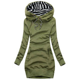 MQTIME  -  Fashion Womens Slim Fit Long Sleeve Hoodie Casual Streetwear Pullover Warm Loose Sweatshirt Tops for Autumn Winter