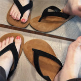 MQTIME  -  Summer New Womens Shoes Retro Luxury Flat Bottom Flip Flops for Woman Fashion Vacation Casual Shoes Designer Shoes Zapatos Mujer