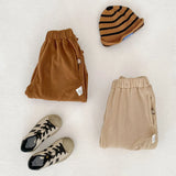 ﻿ MQTIME  -  New autumn clothing for infants aged 0-3, stylish casual pants, double-sided velvet casual pants