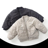  MQTIME  -  Winter New Children Cotton Padded Jacket Baby Long Sleeve Warm Coat Baby Plus Velvet Thick Jacket Kids Casual Clothes
